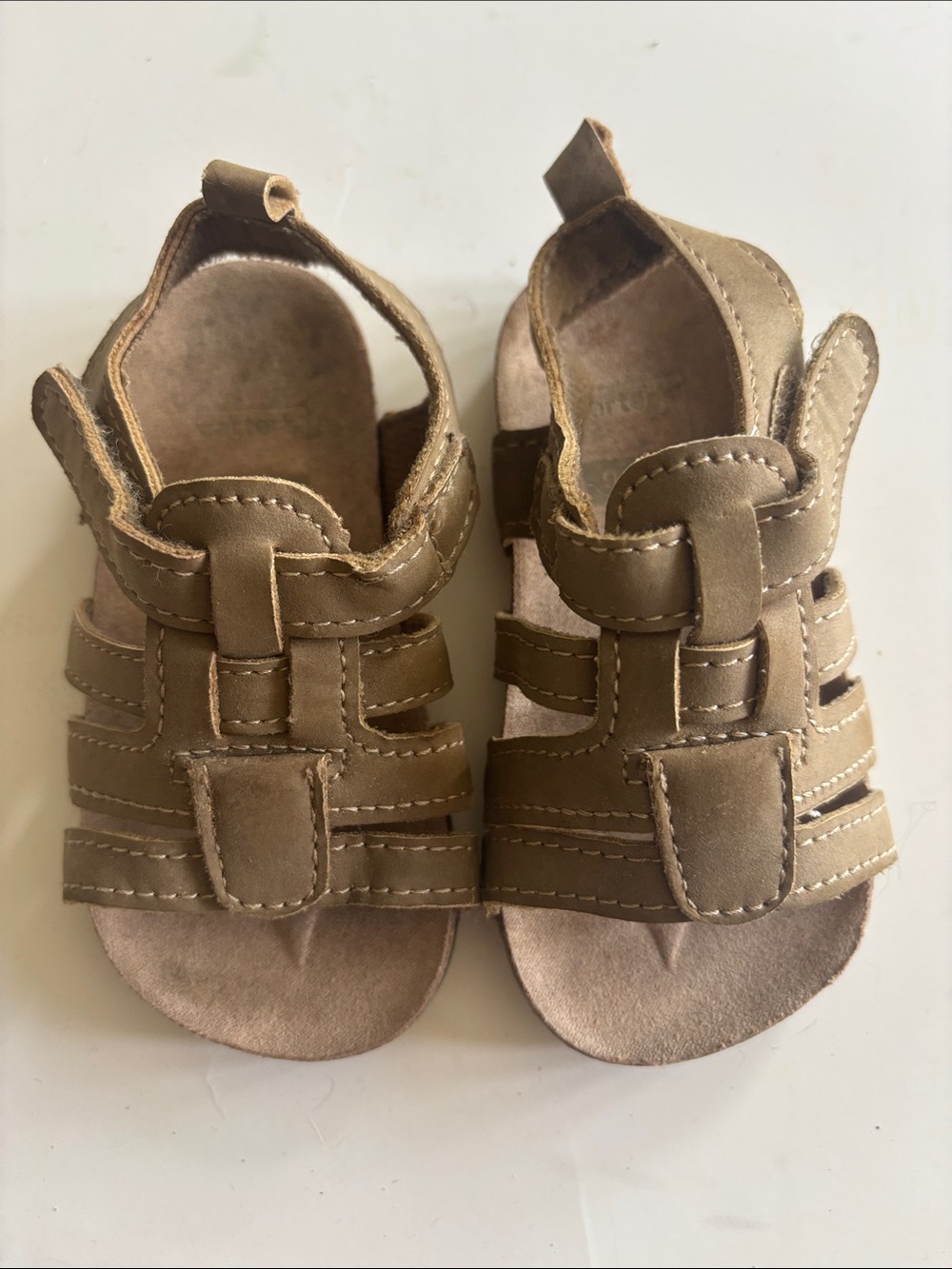 Kids Brown open -Toe Sandals by Carter’s